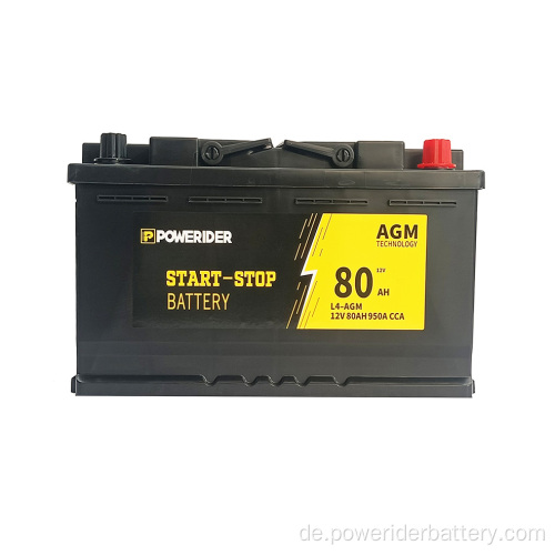 12V 80AH Blei Säure AGM Start Stop Battery